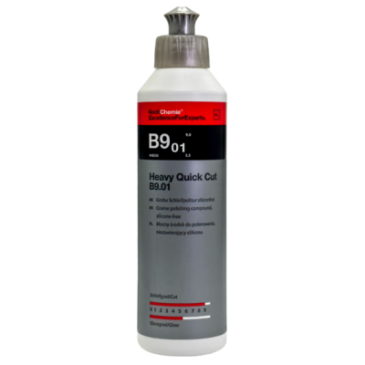Heavy Quick Cut B9.01 - Высокоэффективная абразивная полировальная паста (250 мл